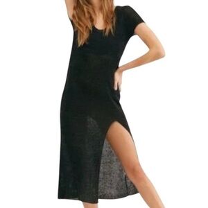 Free People Beach Linen Blend Beach Cover Up